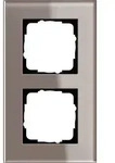 Gira 0212122 Abdeckrahmen 2-fach, Esprit Glas