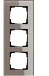 Gira 0213122 Abdeckrahmen 3-fach, Esprit Glas