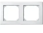 Merten 484219 Rahmen 2-fach, M-SMART, polarwei&szlig; matt