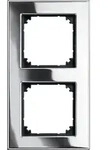 Merten 475239 Metallrahmen 2-fach, M-PLAN, Chrom