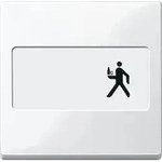 Merten 432319 Wippe mit Schriftfeld, System M, polarwei&szlig; gl&auml;nzend