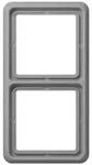 Jung CD582GR Rahmen 2-fach, senkrechte und waagerechte Montage, Duroplast, CD 500,