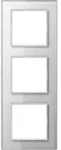 Jung AC583GLWW Glasrahmen 3-fach, senkrechte und waagerechte Montage, Glas, A