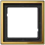 Jung GO2981 Rahmen 1-fach, senkrechte und waagerechte Montage, Metall goldfarben