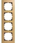 Merten MEG4054-3470 Holzrahmen, 4-fach, M-PLAN, Buche