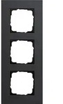 Gira 0213226 Abdeckrahmen 3-fach, Gira Esprit, Linoleum-Multiplex anthrazit