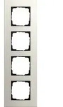 Gira 0214220 Abdeckrahmen 4-fach, Gira Esprit, Linoleum-Multiplex hellgrau