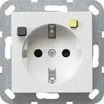 Gira 267703 FI-Schutzsteckdose 30 mA mit erh&ouml;htem Ber&uuml;hrungsschutz (Safety Plus),