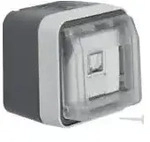 Berker 14093505 UAE Steckdose 8-polig geschirmt, Kat.6 AP, W.1, grau