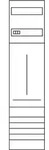 Hager ZH33X7 Z&auml;hlerfeld H 1050mm,1 Z&auml;hlerplatz