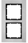 Berker 10123606 Rahmen 2-fach, B.7, Edelstahl/anthrazit