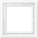 Jung LS981WWM Rahmen 1-fach, senkrechte und waagerechte Montage, Duroplast...
