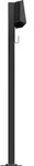 Easee 90322 BasePR 80x80 1-Way Stele zum Anbringen einer Easee Box, schwarz