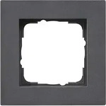 Gira 0211235 Abdeckrahmen 1-fach f&uuml;r flachen Einbau, Gira E2, anthrazit