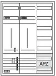 Hager ZB332U25LS Z&auml;hlerschrank 2 ZP 3-Punkt-Befestigung