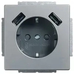 Busch-Jaeger 20 EUCB2USB-866 Schutzkontakt-/USB-Steckdose, 2x USB, mit