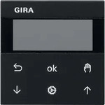 Gira 5366005 S3000 Jalousie- und Schaltuhr Display, System 55, schwarz matt