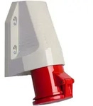 Walther Electric 160 Wandsteckdose zur Au&szlig;enbefestigung, 63A, 5P, 6h, mit einer