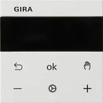 Gira 539327 S3000 Raumtemperaturregler Display, System 55, reinwei&szlig; seidenmatt