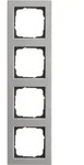 Gira 021433 Abdeckrahmen 4-fach, Gira E2, edelstahl
