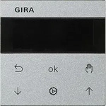 Gira 536626 S3000 Jalousie- und Schaltuhr Display, System 55, Farbe alu