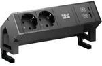 Bachmann 902.962 Steckdosenleiste DESK2, 2x Schutzkontaktsteckdose, 1x USB A/C 22 W,