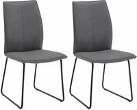 NIEHOFF SITZM&Ouml;BEL Polsterstuhl "Capri" (Set) 2 Stk.Kufengestell aus Eisen, Bezug in