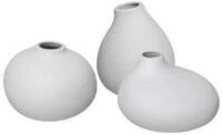 BLOMUS Dekovase "NONA, aus Porzellan, unglasiert" Vase in 3 unterschiedlichen und