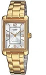 Quarzuhr, gold (goldfarben), CASIO TIMELESS COLLECTION, Armbanduhren, Damen,