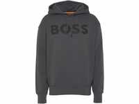 Hoodie BOSS ORANGE "WebasicHood" Gr. M, grau (dark grey) Herren Sweatshirts