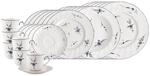 Villeroy & Boch Geschirr-Set "Kombiservice Vieux Luxembourg 30er Set wei&szlig;-blau"