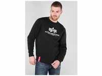 Sweatshirt ALPHA INDUSTRIES "Basic Sweater" Gr. S, schwarz (black) Herren...