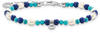 Armband THOMAS SABO "blaue Steine und Perlen, A2064-775-7-L19V" Armbänder Gr. 19,