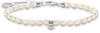 Armband THOMAS SABO "mit Perlen, A2063-082-14-L19V" Armbänder Gr. 19, Silber 925
