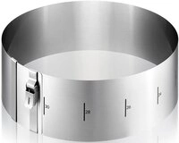 GEFU Backrahmen "Tortenring TONDO CLIP, H 10 cm" Patentierter Sicherungsclip fixiert