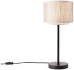 BRILLIANT Tischleuchte "Odar", schwarz (schwarz, beige), 1, &Oslash; 22cm H: 50cm, 1 Stk.,