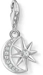 Charm-Einh&auml;nger THOMAS SABO "Stern & Mond", bunt (silberfarben, wei&szlig;, wei&szlig;),