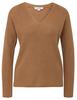 Strickpullover S.OLIVER Gr. 34, braun (brown) Damen Pullover V-Pullover mit