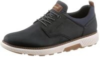 Slip-On Sneaker RIEKER, Herren, Gr. 40, bunt (dunkelblau, braun), Lederimitat,
