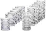 Nachtmann Gl&auml;ser-Set "Longdrink & Becher Set Ethno 12er Set transparent"