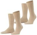 FALKE Socken "Swing" 2 Paar, im Doppelpack, aus Baumwolle, verst&auml;rkt, mit flacher