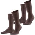 FALKE Socken "Swing" 2 Paar, im Doppelpack, aus Baumwolle, verst&auml;rkt, mit flacher