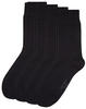 Socken CAMANO Gr. 43 (46), schwarz Herren Socken Multipacks Atmungsaktiv: 97%