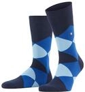 Socken BURLINGTON "Clyde", Damen, Gr. 40, marine, Baumwollmischung,...
