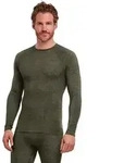 Langarmshirt FALKE "FALKE Langarmshirt", Herren, Gr. S, gr&uuml;n (olive (7830)), Shirts