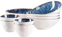 M&Auml;SER Salatsch&uuml;ssel "FROZEN, Salatsch&uuml;ssel-Set, Steinzeug" 9 Stk. aus Steinzeug