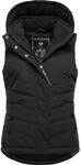 Steppweste RAGWEAR "Hesty", Damen, Gr. XXXL(46), schwarz (nero), Au&szlig;enmaterial: 100%