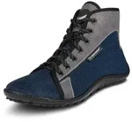 Barfu&szlig;schuh LEGUANO "JASPAR", Damen, Gr. 37, blau (blau, grau), Textil, Schuhe