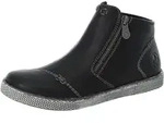 Schlupfboots RIEKER, Damen, Gr. 40, schwarz, Lederimitat, unifarben, Schuhe