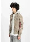 Bomberjacke ALPHA INDUSTRIES "MA-1 TT Hood Light", Herren, Gr. S, beige (vintage